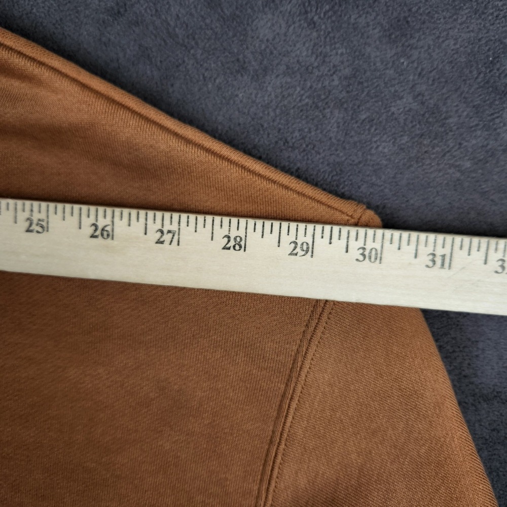 Carhartt Hoodie Womens 2X Brown Loose‎ Fit Graphic Logo Tencel Blend Sweatshirt - Picture 7 of 10